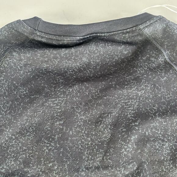 Gymshark Adapt Fleck Seamless Crop Top Long Sleeve Large Mineral/Black NWT - Picture 9 of 10